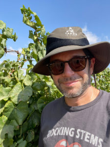 Brian Freedman in vineyard